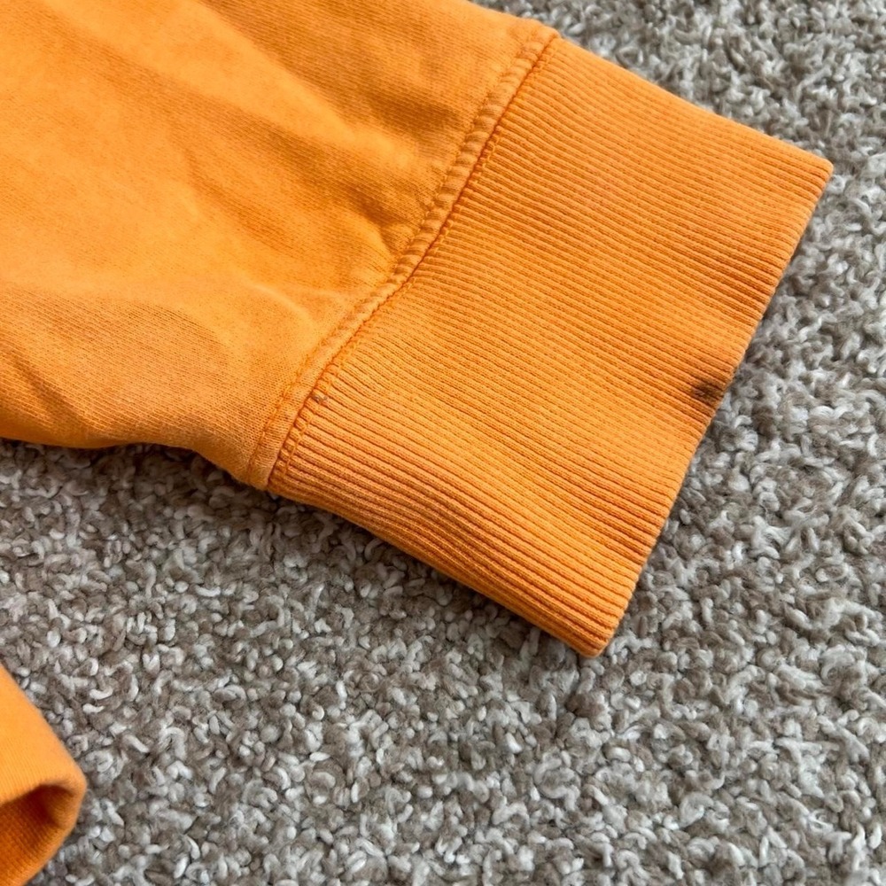 BDG Urban Outfitters Indie skater tangerine Orange half zip sweater Men's Medium - Picture 4 of 8